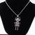 Abhika creations robot pendant necklace for men | stainless steel silver chain jewelry silver plated chain