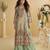 Pastel green heavy crepe digital print full stitched palazzo suits