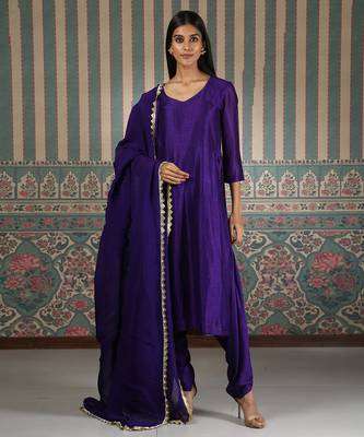 Purple kurta set 1