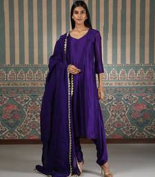 Purple kurta set
