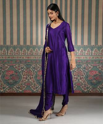 Purple kurta set 3