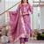 purple jacquard  simmer jacquard straight kurta pant and dupatta set