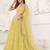 LEMON YELLOW NET SEQUIN EMBROIDERED LEHENGA SET WITH CHOLI AND DUPATTA