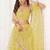 LEMON YELLOW NET SEQUIN EMBROIDERED LEHENGA SET WITH CHOLI AND DUPATTA