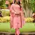 pink embroidered roman straight kurta pant and dupatta set