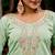 green embroidered roman straight kurta pant and dupatta set
