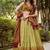 Multicolor printed vichitra silk lehenga with choli and dupatta