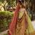 Multicolor printed vichitra silk lehenga with choli and dupatta