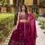 royal magenta silk Lehenga Choli set with Sequins & Thread Embroidery