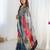 lightweight multicolor digital printed chinon saree