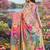 Hypnotex multicolor premium printed saree with blouse