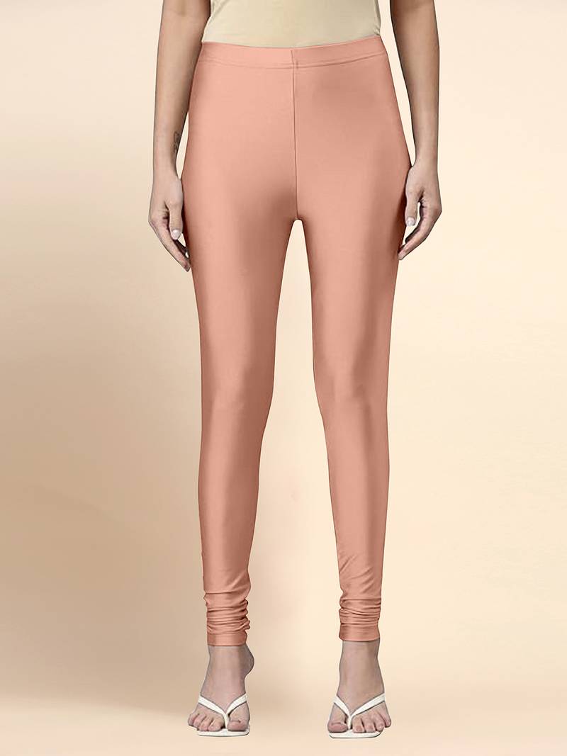 Appricoat Microfiber elastane stretch soft churidar length leggings with ultrasoft waistband