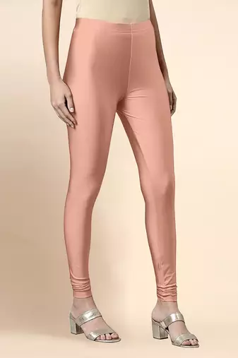 Appricoat Microfiber elastane stretch soft churidar length leggings with ultrasoft waistband