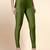 ArmyGreen Microfiber elastane stretch soft churidar length leggings with ultrasoft waistband