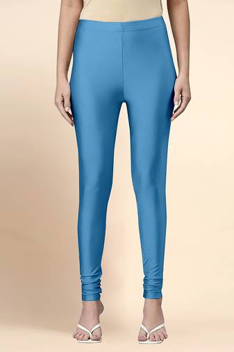 BlueIce Microfiber elastane stretch soft churidar length leggings with ultrasoft waistband