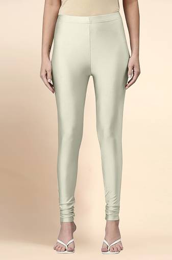 Butter Microfiber elastane stretch soft churidar length leggings with ultrasoft waistband
