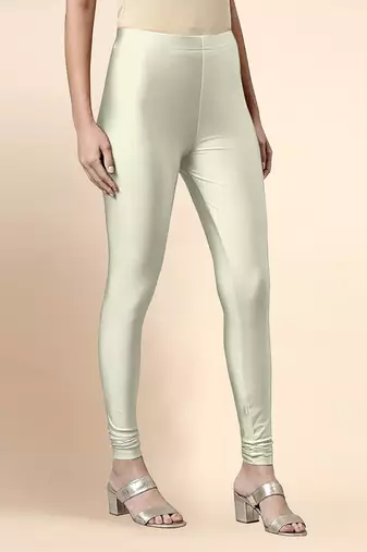 Butter Microfiber elastane stretch soft churidar length leggings with ultrasoft waistband