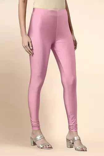 CottonCandy Microfiber elastane stretch soft churidar length leggings with ultrasoft waistband