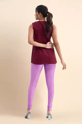 CupCake Microfiber elastane stretch soft churidar length leggings with ultrasoft waistband