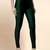 DarkGreen Microfiber elastane stretch soft churidar length leggings with ultrasoft waistband