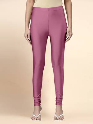 Flamingo Microfiber elastane stretch soft churidar length leggings with ultrasoft waistband 1