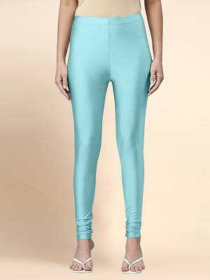 LightAqua Microfiber elastane stretch soft churidar length leggings with ultrasoft waistband 1