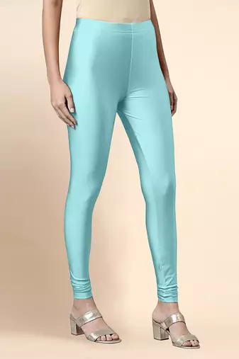 LightAqua Microfiber elastane stretch soft churidar length leggings with ultrasoft waistband