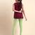 PaleGreen Microfiber elastane stretch soft churidar length leggings with ultrasoft waistband