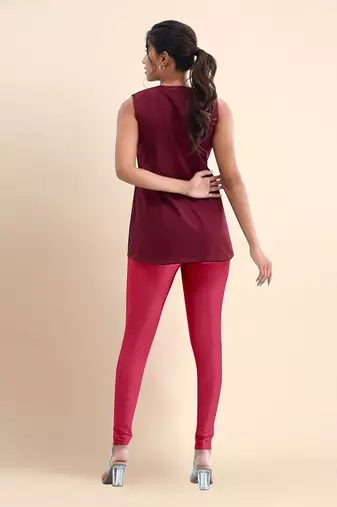 RasBerry Microfiber elastane stretch soft churidar length leggings with ultrasoft waistband