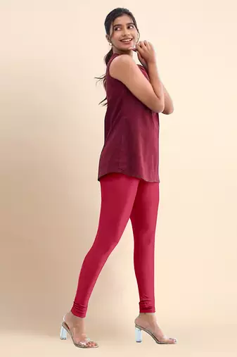 RasBerry Microfiber elastane stretch soft churidar length leggings with ultrasoft waistband