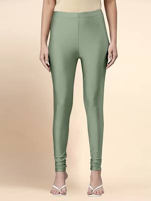 SteelGreen Microfiber elastane stretch soft churidar length leggings with ultrasoft waistband 1