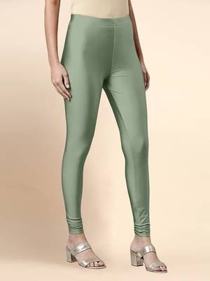 SteelGreen Microfiber elastane stretch soft churidar length leggings with ultrasoft waistband 4