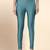 Teal Microfiber elastane stretch soft churidar length leggings with ultrasoft waistband