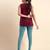 Teal Microfiber elastane stretch soft churidar length leggings with ultrasoft waistband