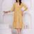 Yellow cotton printed dress