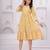 Yellow cotton printed dress