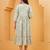 Green cotton printed dress