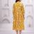 Yellow cotton printed dress
