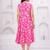 Pink cotton printed dress