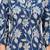 Blue cotton printed dress