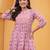 Pink pure cotton printed kurta