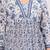 Blue cotton printed dress