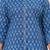 Blue pure cotton printed kurta