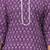 Lavender pure cotton printed kurta