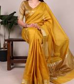 Festive elegance in cotton silk zari weave