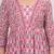 Pink cotton printed dress