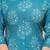 Blue pure cotton printed kurta