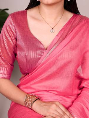 Festive elegance in cotton silk zari weave 4