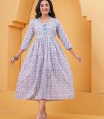 Multicolor cotton printed dress