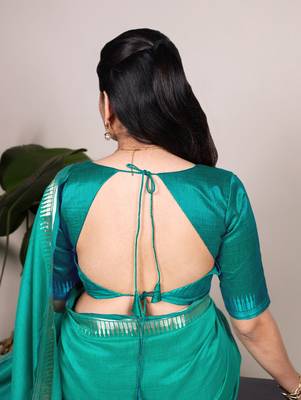 Festive elegance in cotton silk zari weave 3
